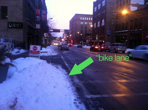 mpls-1st-ave-bike-lane-snow