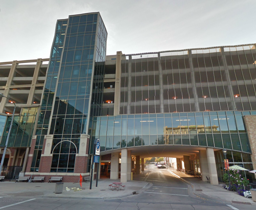 Rochester, MN map: Surface Parking Lots - Streets.mn