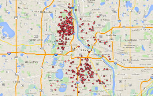 Vacant Properties in Minneapolis, built before 1920