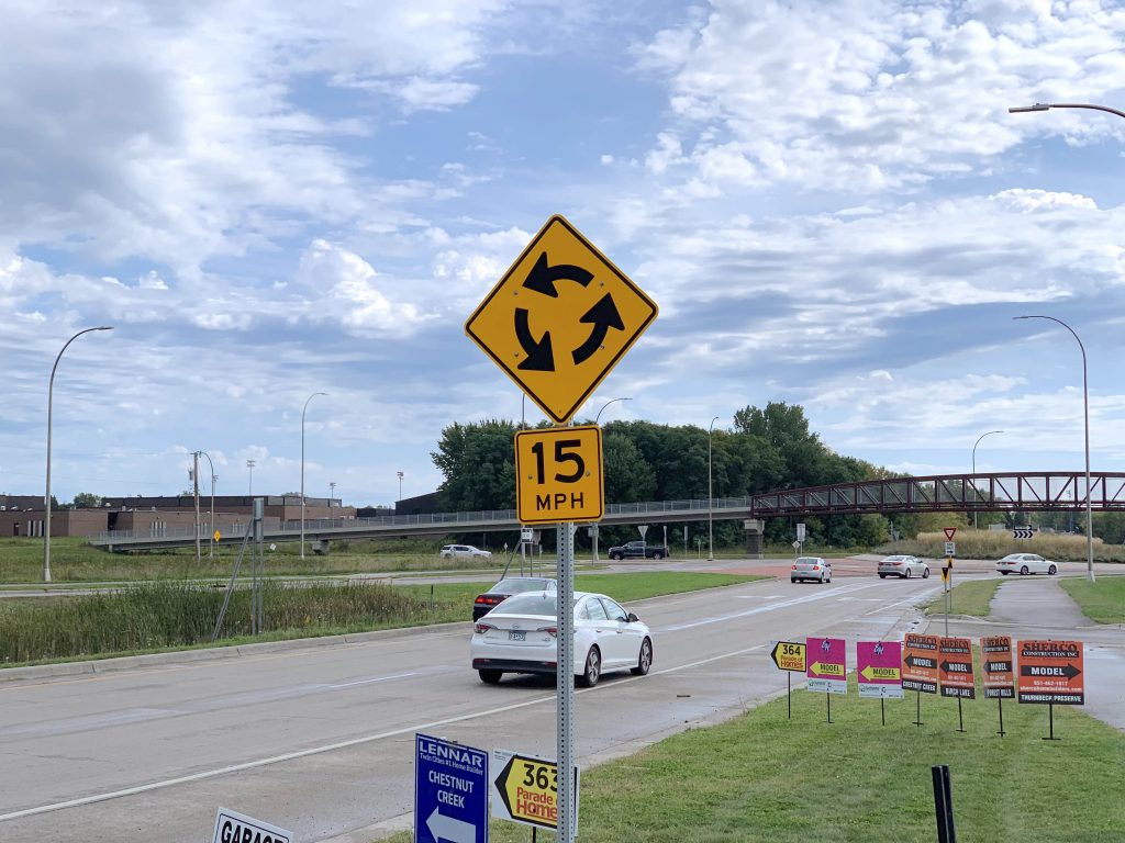 Forest Lake Roundabout 15 Miles Per Hour