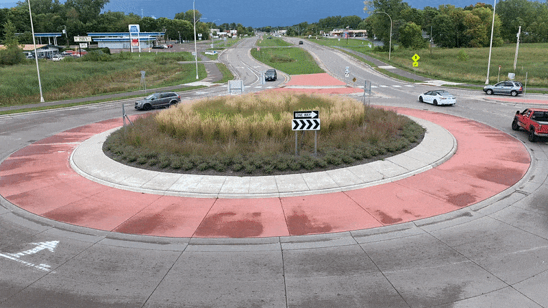 Forest Lake Roundabout Timelapse Of Traffic